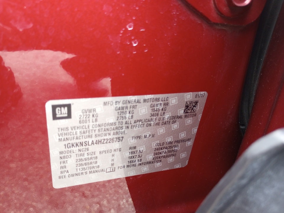 2017 GMC Acadia SLE-2