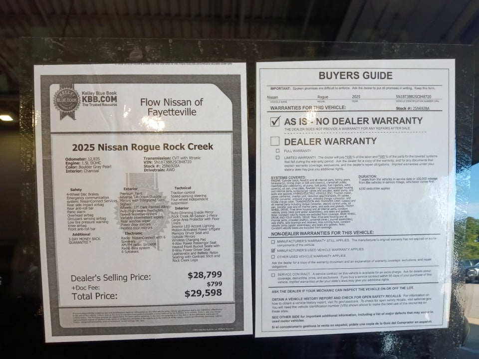 2025 Nissan Rogue Rock Creek