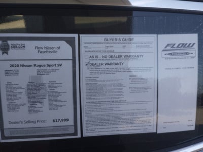 2020 Nissan Rogue Sport SV AWD Xtronic CVT