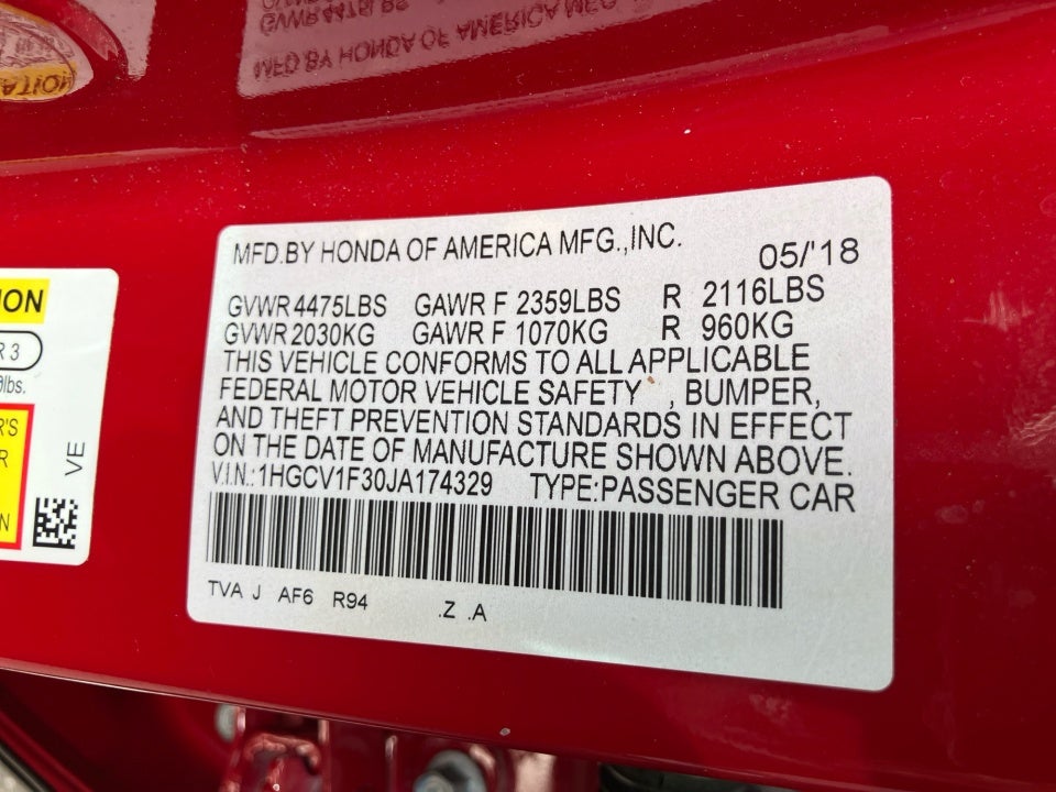 2018 Honda Accord Sport