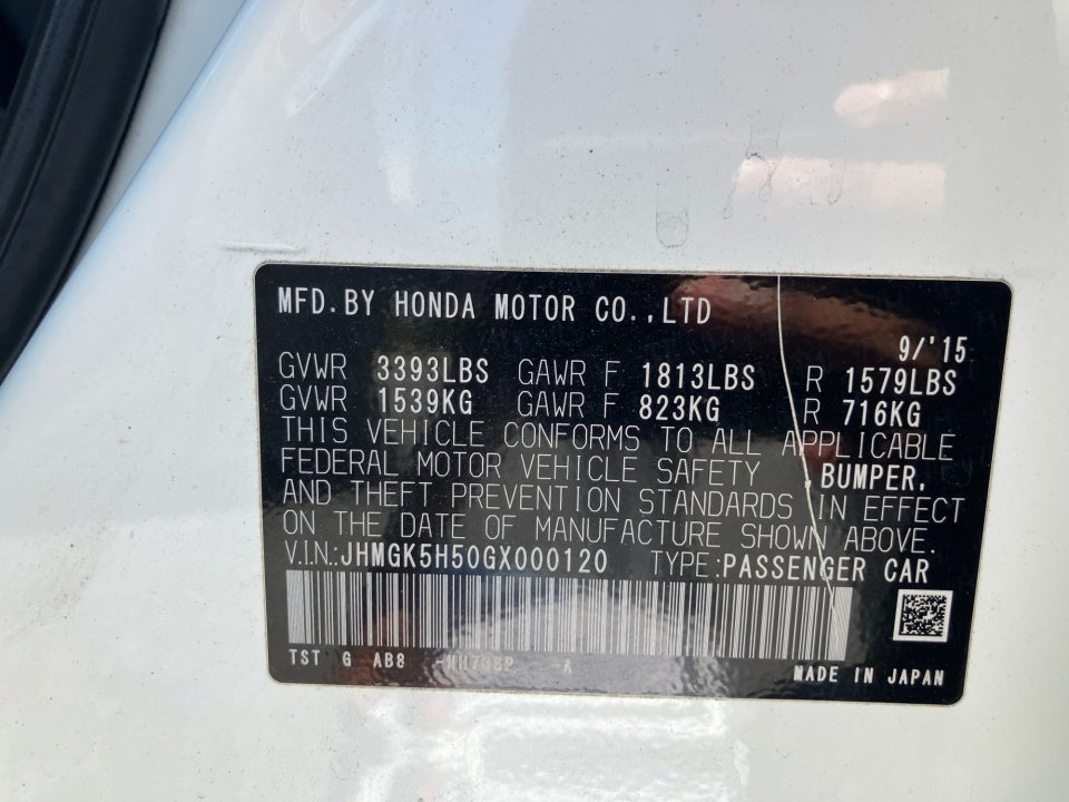 2016 Honda Fit LX
