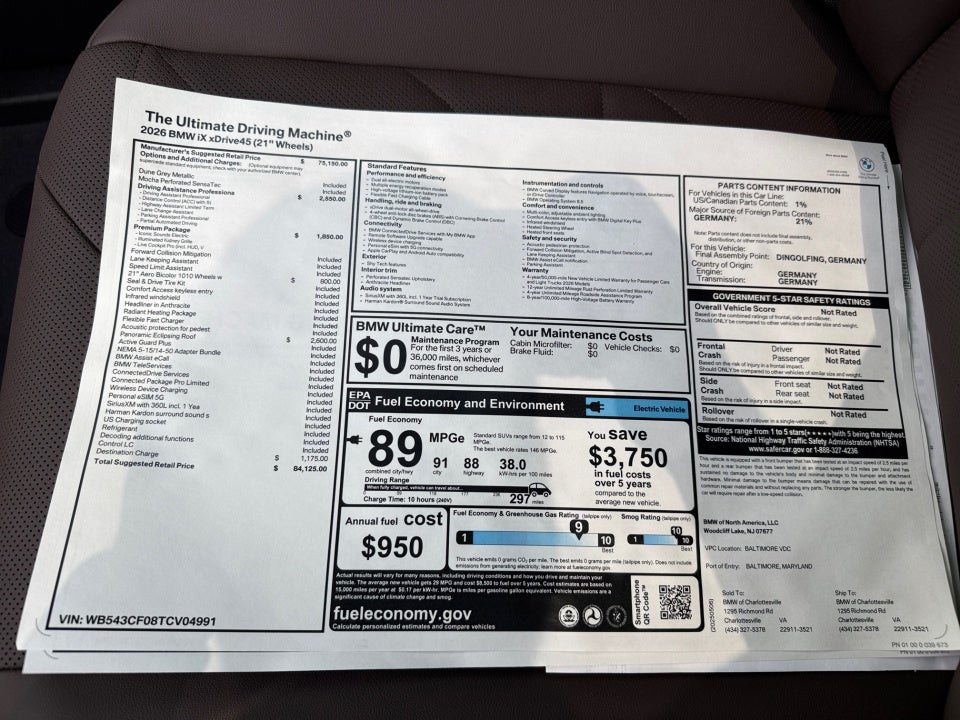 2026 BMW iX xDrive45