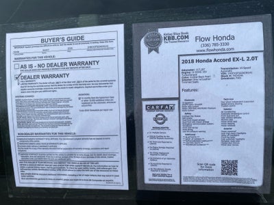 2018 Honda Accord EX-L 2.0T