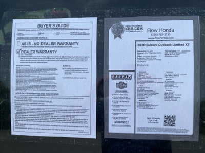 2020 Subaru Outback Limited XT