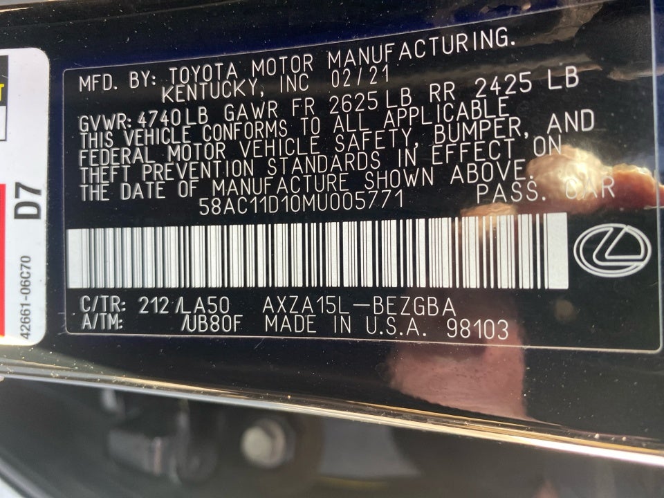 2021 Lexus ES 250 ES 250