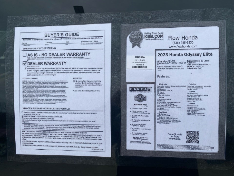 2023 Honda Odyssey Elite