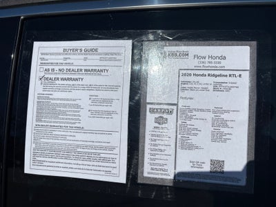 2020 Honda Ridgeline RTL-E