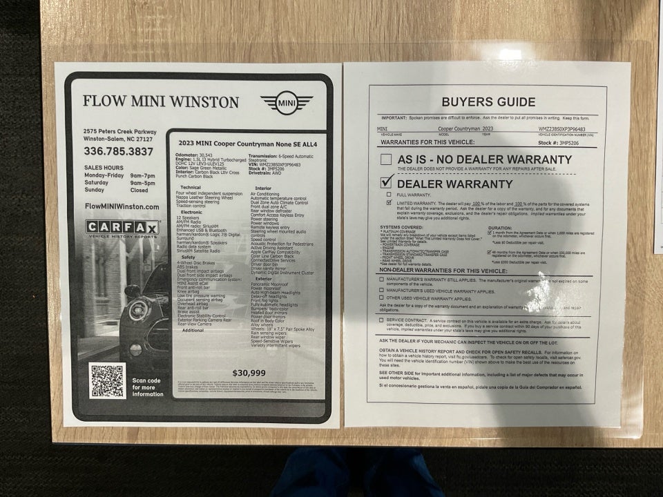 2023 MINI SE Countryman Cooper
