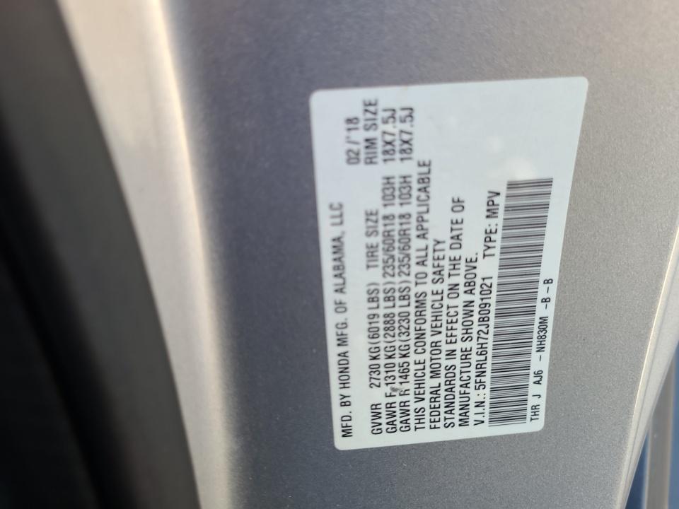 2018 Honda Odyssey EX-L