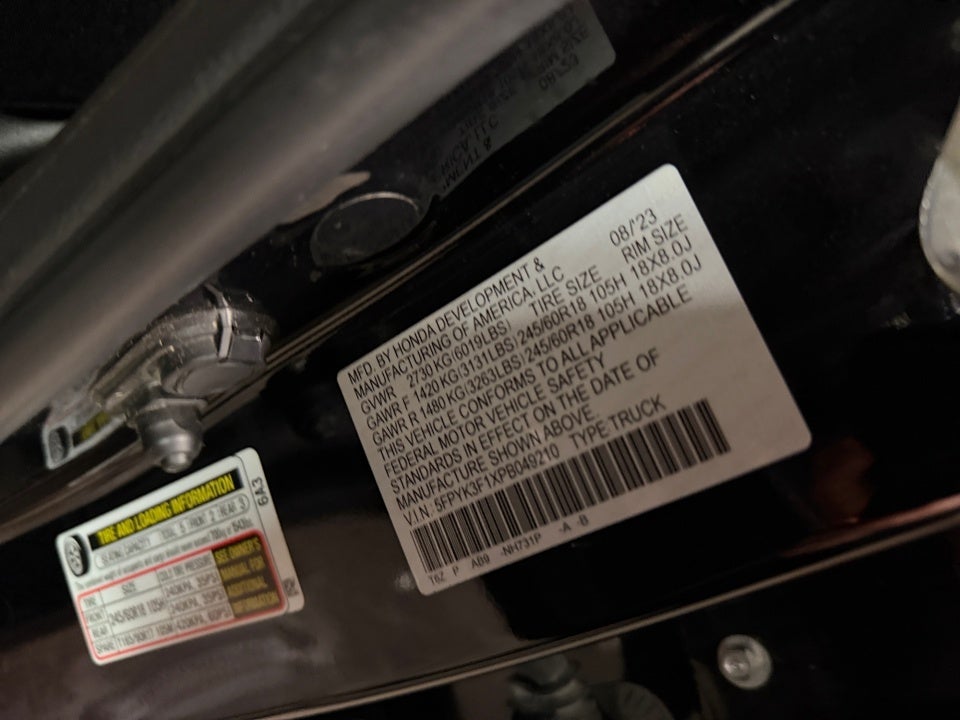 2023 Honda Ridgeline Sport