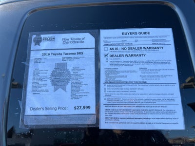 2016 Toyota Tacoma SR5 V6