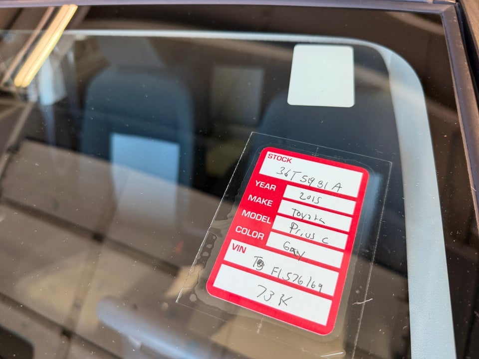 2015 Toyota Prius c Two