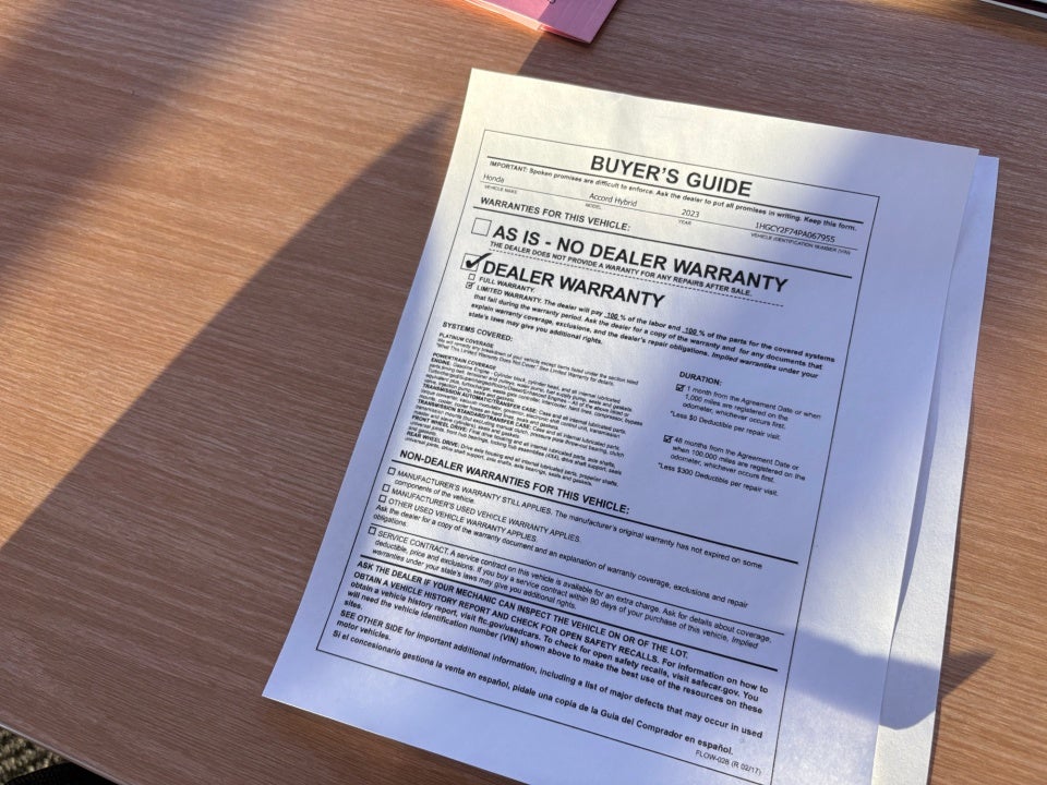 2023 Honda Accord Hybrid Sport-L