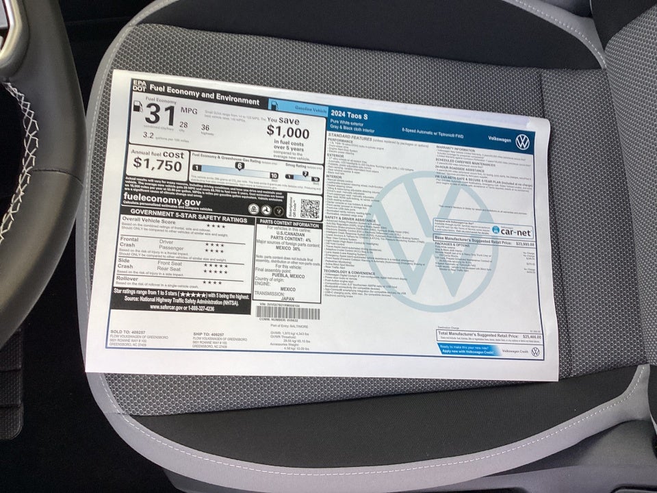 2024 Volkswagen Taos S