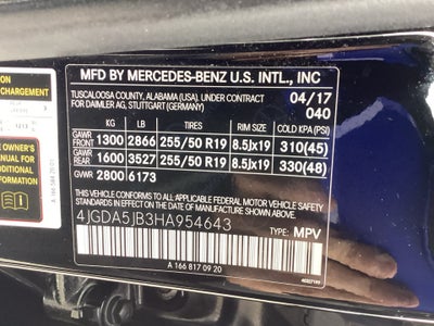 2017 Mercedes-Benz GLE 350 GLE 350