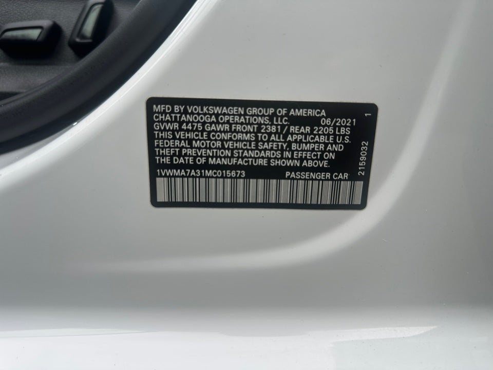 2021 Volkswagen Passat 2.0T R-Line