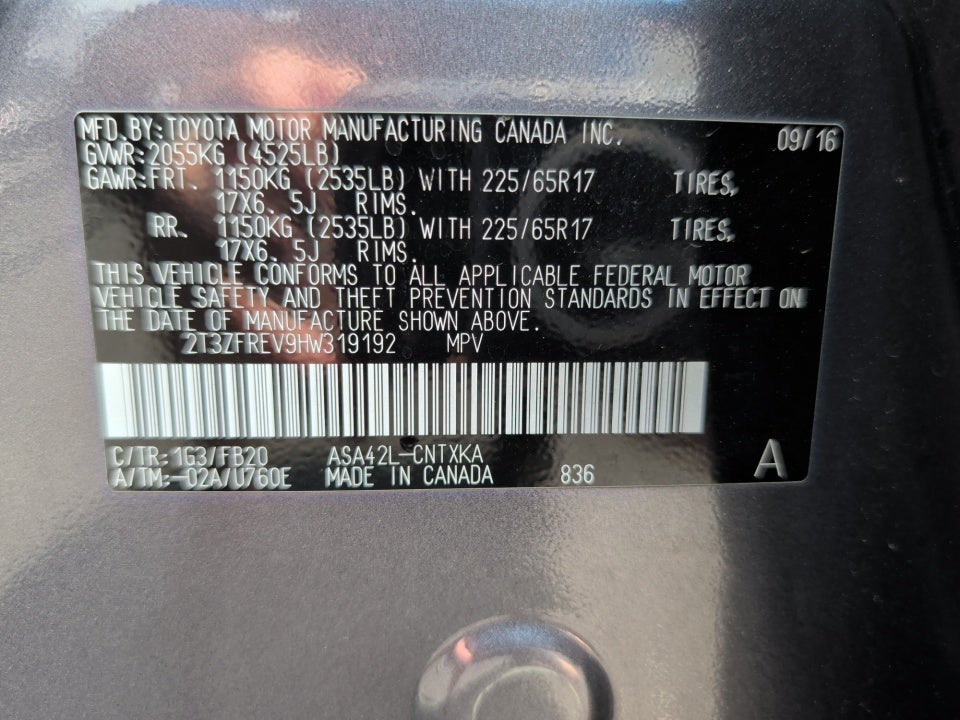 2017 Toyota RAV4 LE