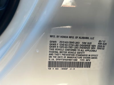 2017 Honda Pilot Touring