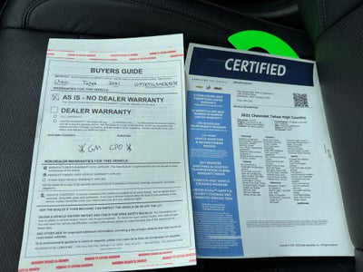2021 Chevrolet Tahoe 4WD High Country