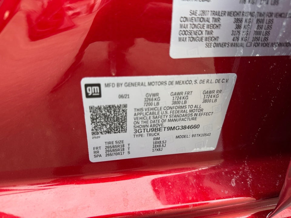 2021 GMC Sierra 1500 4WD Crew Cab Short Box SLE