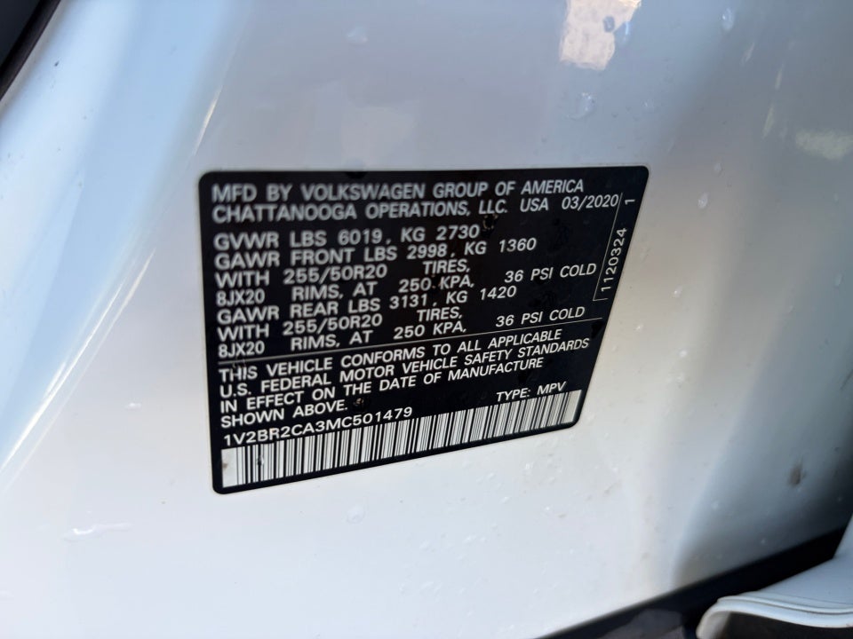 2021 Volkswagen Atlas 3.6L V6 SEL