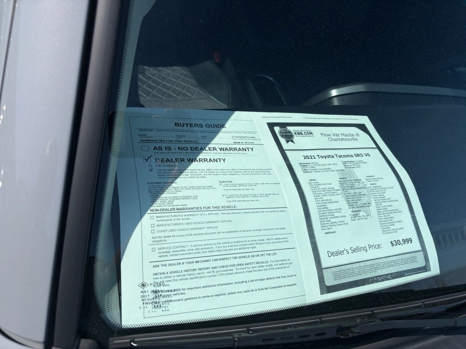 2021 Toyota Tacoma SR5 V6