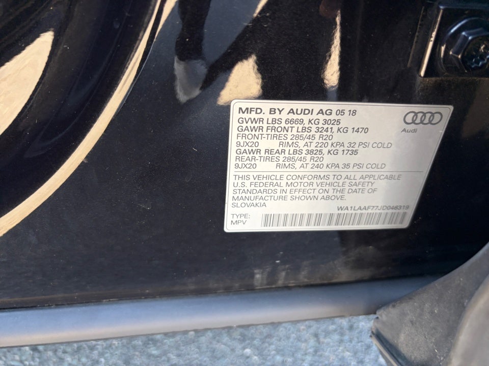 2018 Audi Q7 3.0T Premium