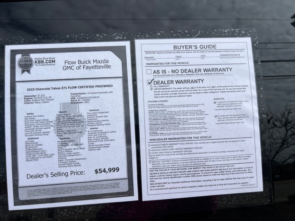 2023 Chevrolet Tahoe 4WD Z71