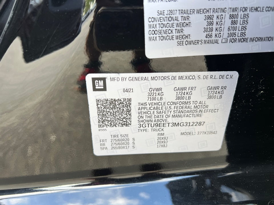 2021 GMC Sierra 1500 4WD Crew Cab Short Box AT4
