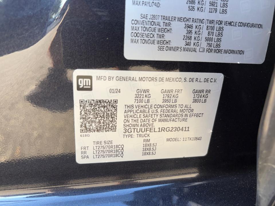 2024 GMC Sierra 1500 AT4X