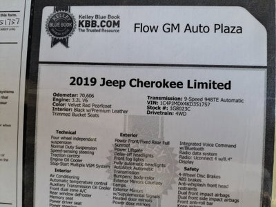 2019 Jeep Cherokee Limited