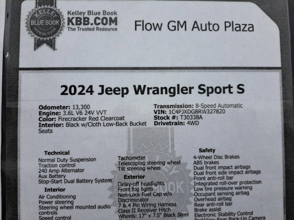 2024 Jeep Wrangler Sport S