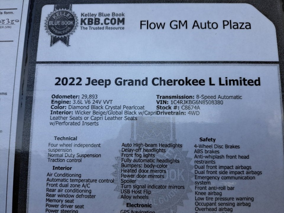 2022 Jeep Grand Cherokee L Limited