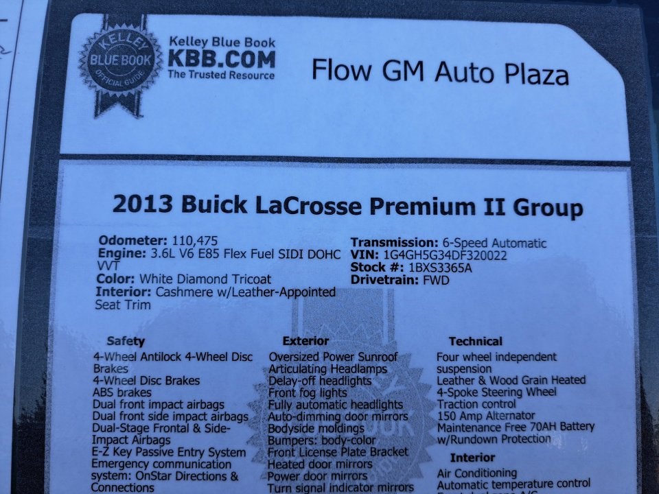 2013 Buick LaCrosse Premium 2