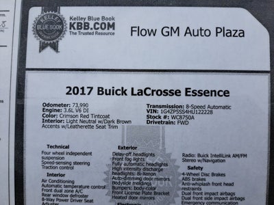 2017 Buick LaCrosse Essence