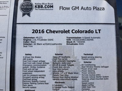 2016 Chevrolet Colorado 2WD LT