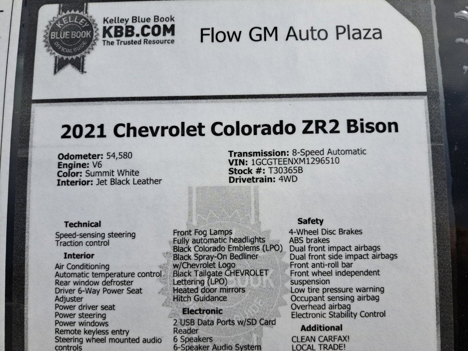 2021 Chevrolet Colorado 4WD ZR2