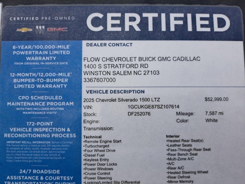 2025 Chevrolet Silverado 1500 LTZ