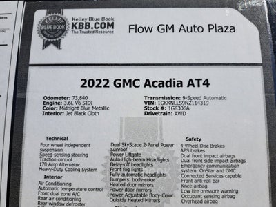 2022 GMC Acadia AT4