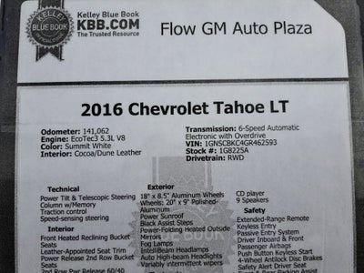 2016 Chevrolet Tahoe LT