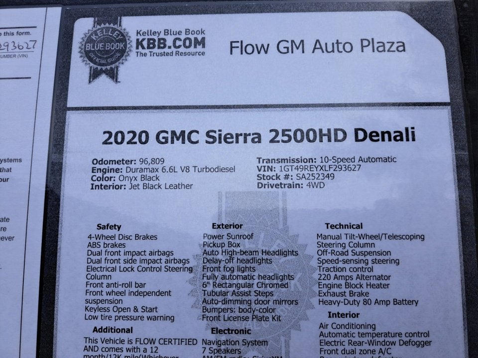 2020 GMC Sierra 2500 HD Denali