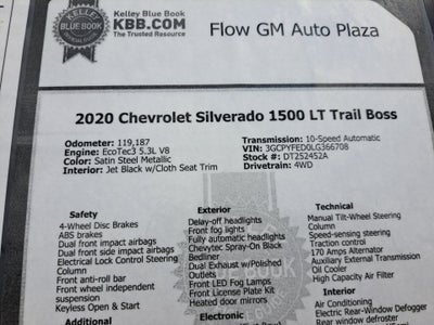 2020 Chevrolet Silverado 1500 LT Trail Boss