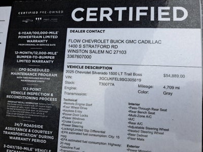 2025 Chevrolet Silverado 1500 LT Trail Boss