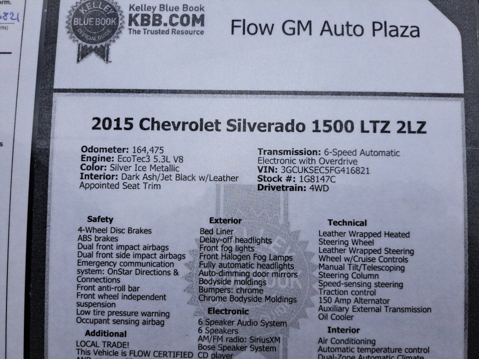 2015 Chevrolet Silverado 1500 LTZ