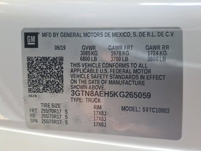2019 GMC Sierra 1500 NA