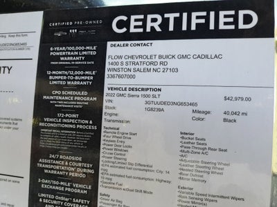 2022 GMC Sierra 1500 SLT