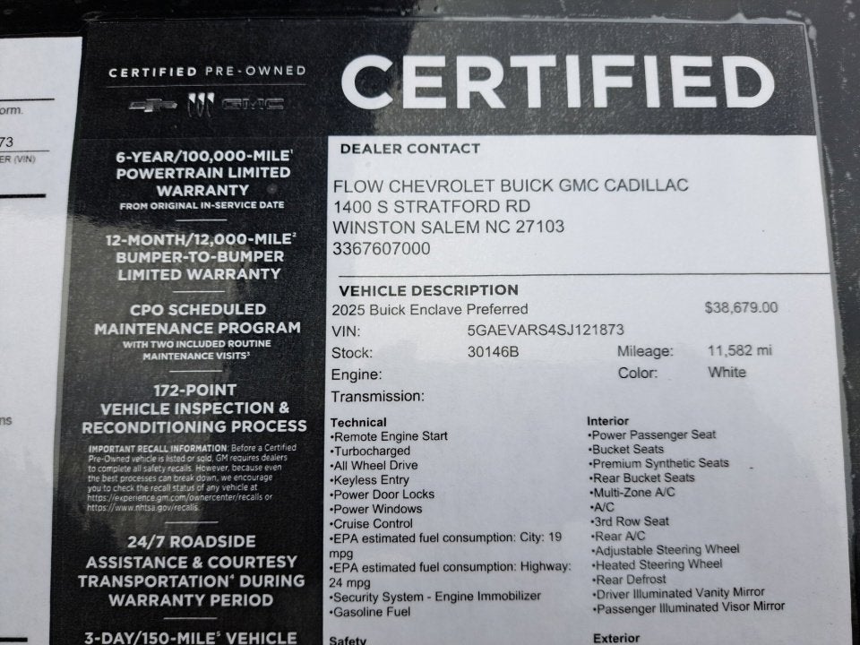 2025 Buick Enclave Preferred