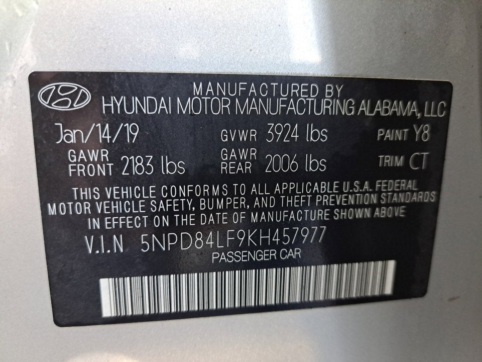 2019 Hyundai Elantra Value Edition