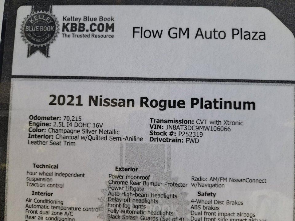 2021 Nissan Rogue Platinum