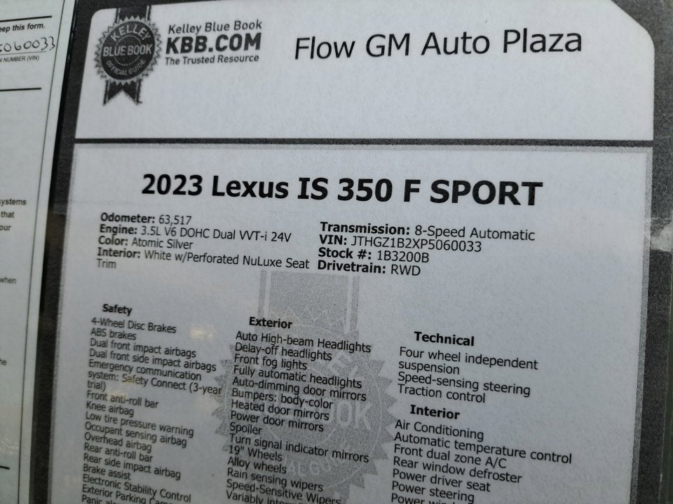 2023 Lexus IS IS 350 F SPORT
